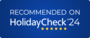 Recommended on HolidayCheck 2024 with 5 stars