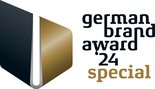 Logo German Brand Award 24 Special con simbolo nero e oro